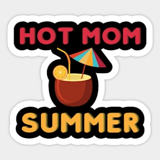 Hot Mom Summer Sticker